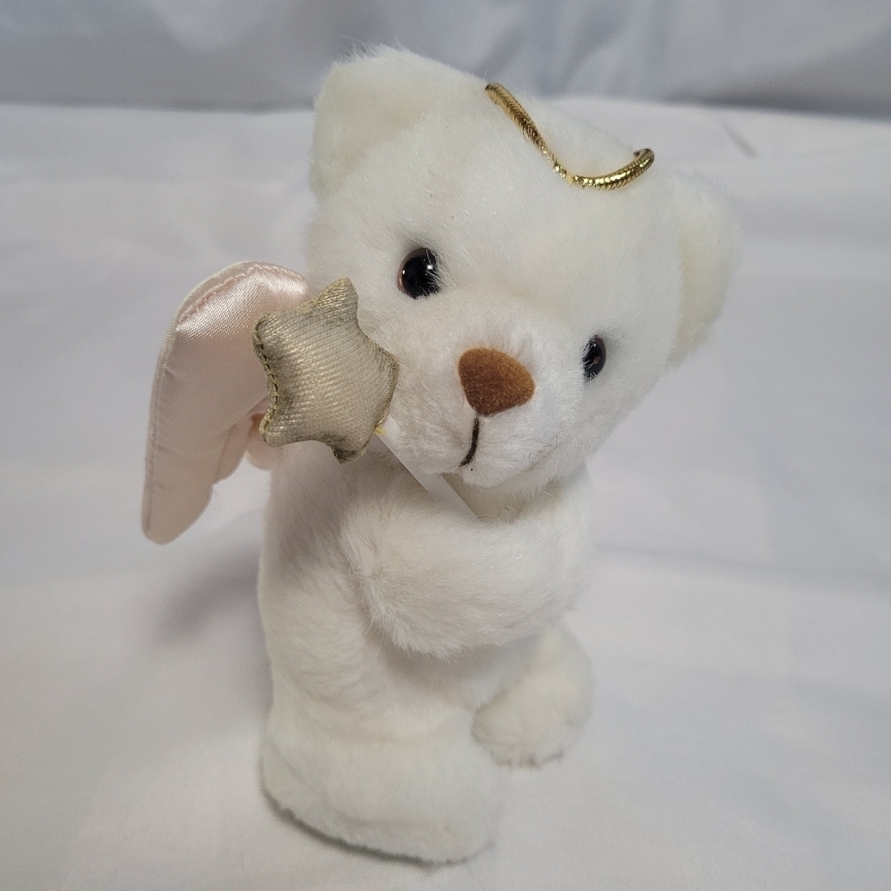 Applause Angel Bear Teddy Bear Plush Stuffed Animal 7"